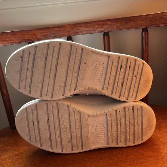 PUMA Children's Caven Jr White Sneaker Size 2C - Picture 7 of 12